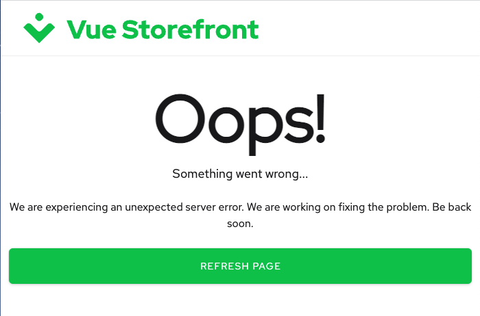 Default error page